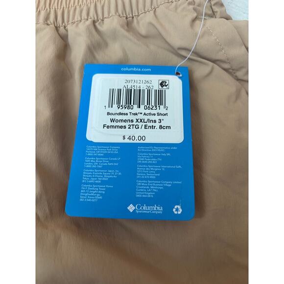 Columbia Women's Canoe Boundless Trek Active Cargo Shorts Size XXL - Picture 9 of 9